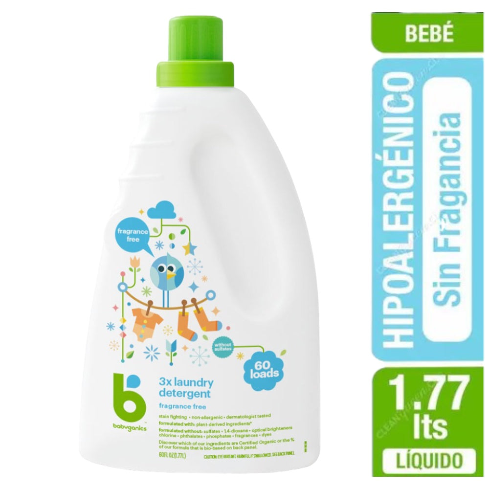 Pack 4 Detergente Hipoalergénico 1.77 L.